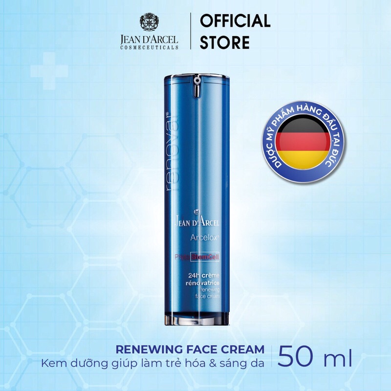 KEM DƯỠNG TẾ BÀO GỐC JEAN D'ARCEL RENEWING FACE CREAM 50ml