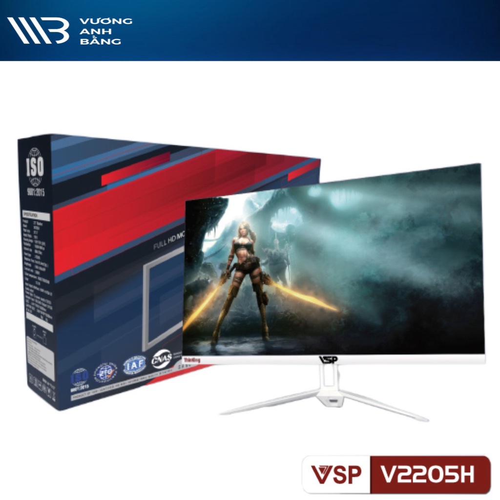 Màn hình LCD 22''  VSP E2205H  + Tặng Tai nghe Gaming GH-X1 -Hàng Chính Hãng