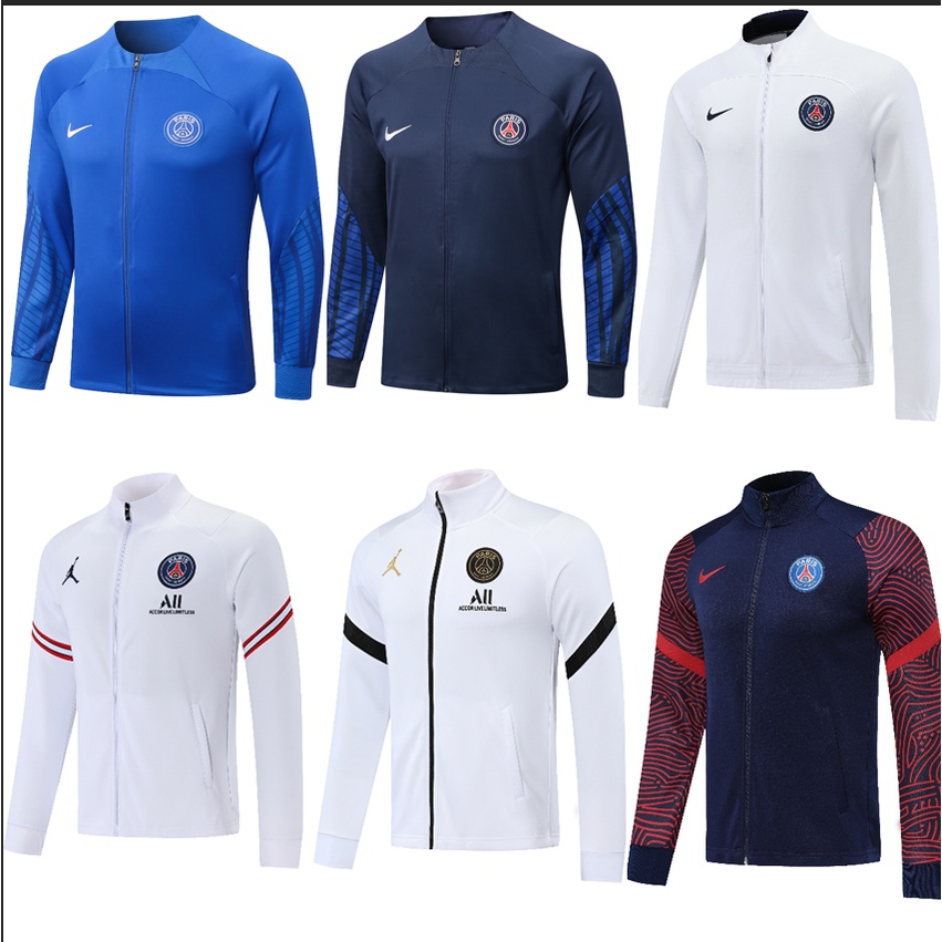 Áo Khoác Bóng Đá Tay Dài 2022 / 23 PSG Paris Jordan Chất Lượng Cao Tỉ Lệ 1: 1