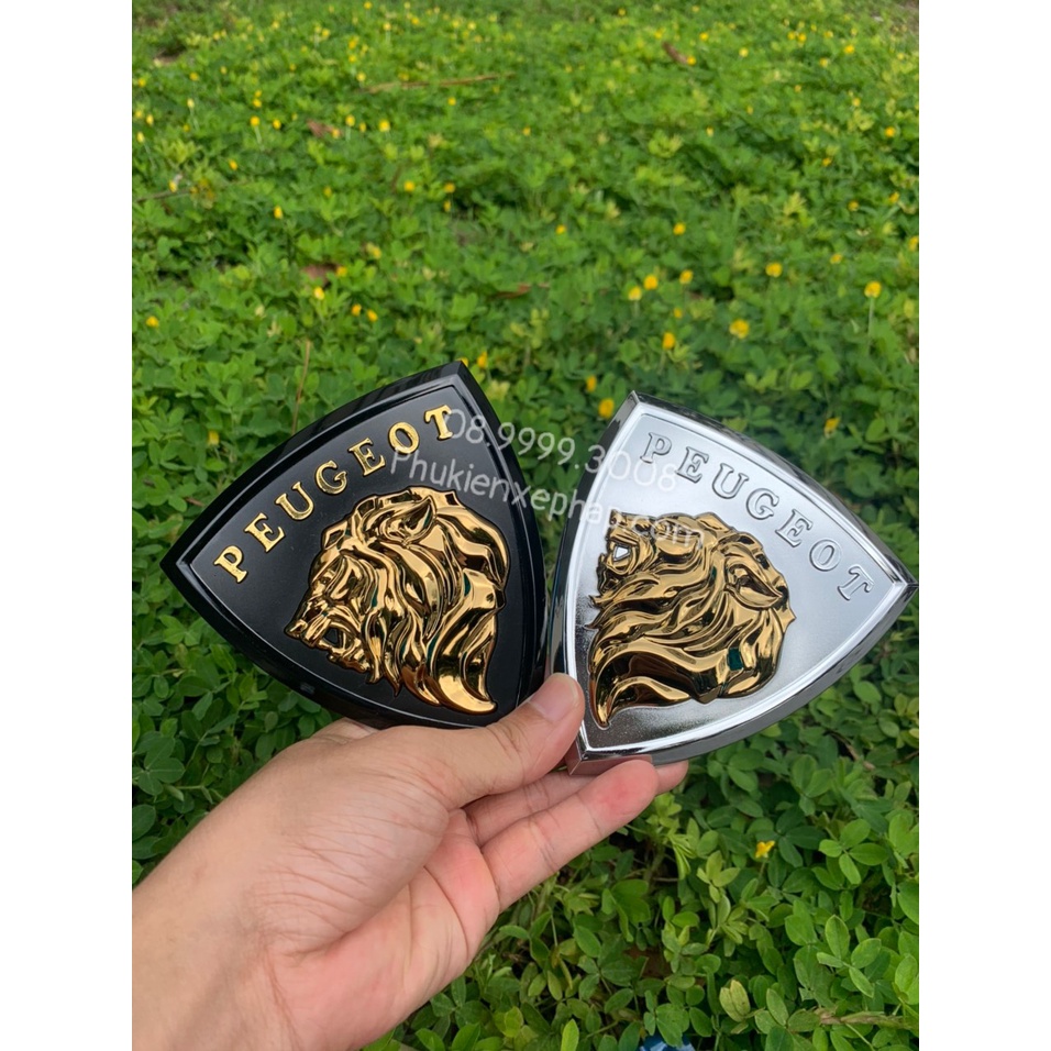 Logo đầu sư tử trang trí xe peugeot,logo Lion King peugeot new