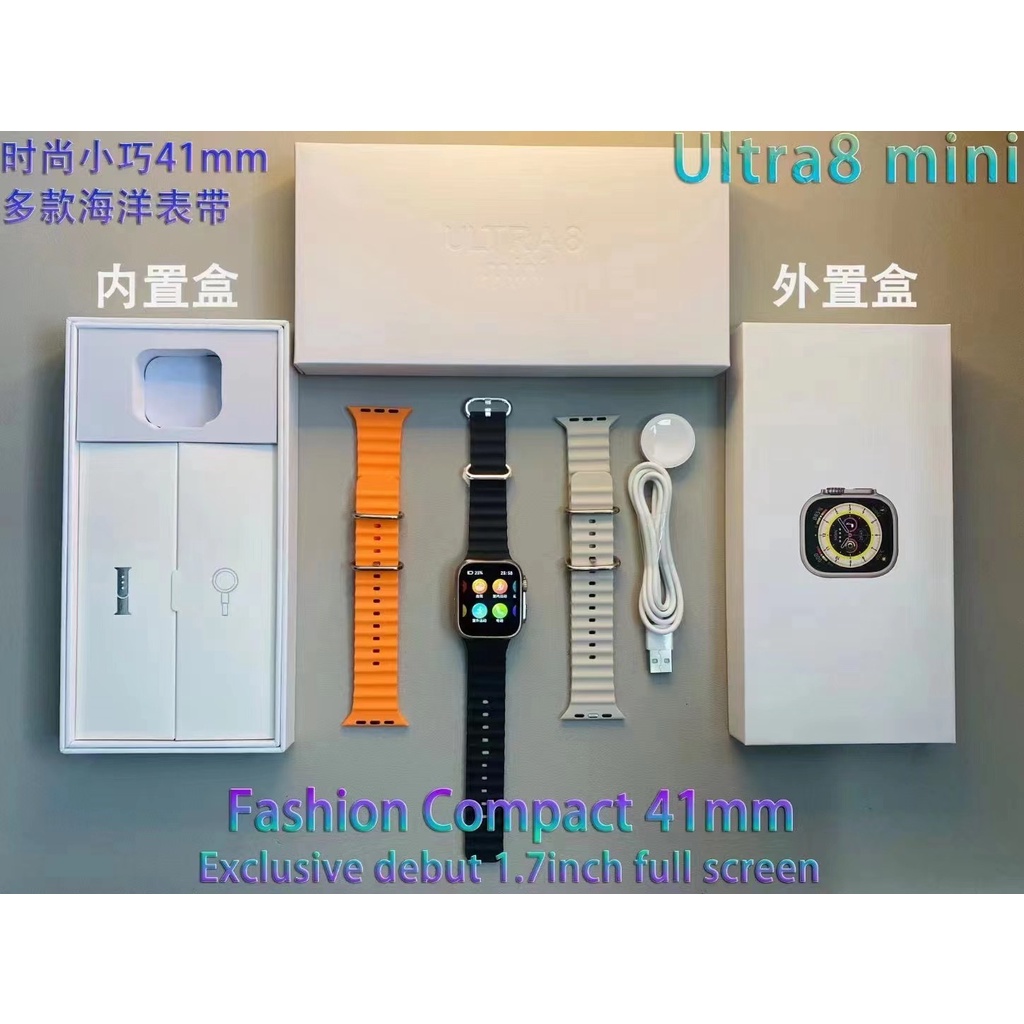 Đồng Hồ Thông Minh NFC 41MM Ultra8 mini Series 8 49MM Ultra 8 Max Hỗ Trợ Gọi Điện Thoại Và Huyết Áp PK h10ultra Kèm Phụ Kiện