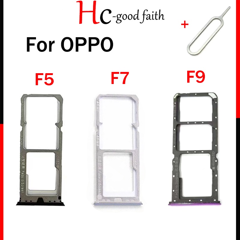 Khay Đựng Sim Điện Thoại / Thẻ Sim Chất Lượng Cao Thay Thế Chuyên Dụng Cho OPPO F5 F7 F9