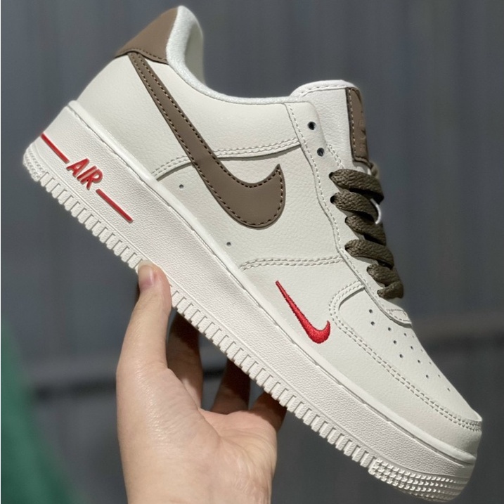 Giày Sneaker A.F1 vệt nâu full bill box,J.D phong cách thể thao nam nữ trẻ trung cá tính, đế tăng chiều cao D151