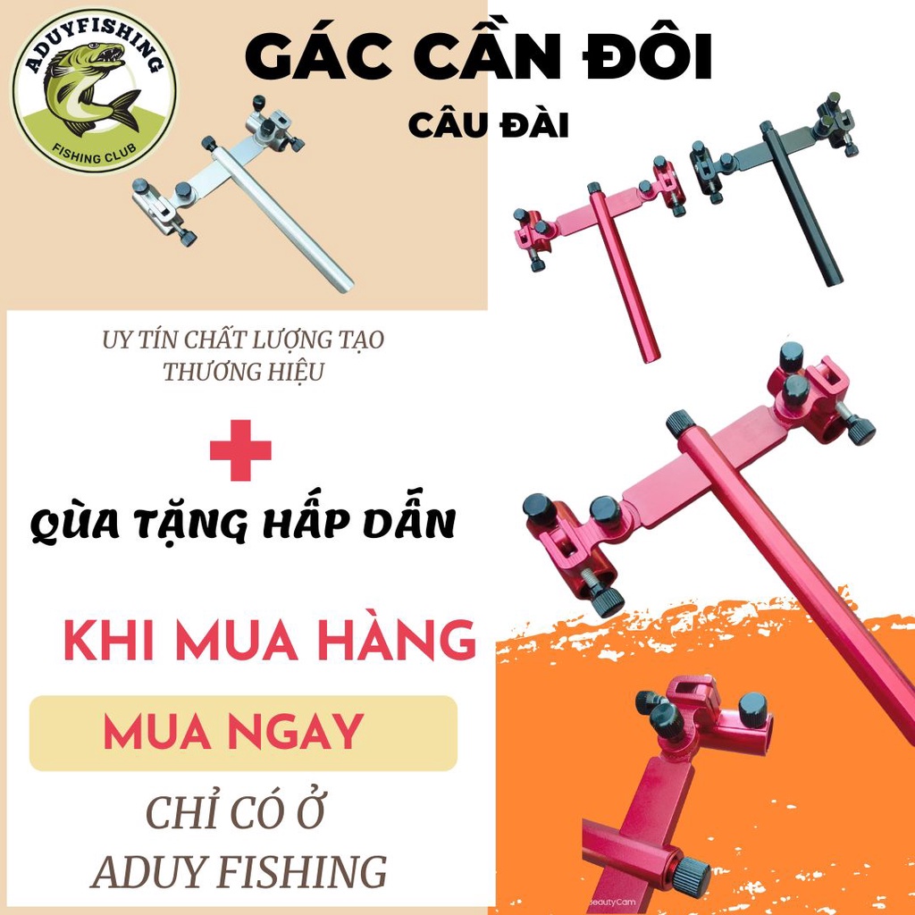 Phụ Kiện Gác Cần Đôi Câu Cá , Câu Đài , Gác Cần Đôi Gắn Thùng Câu Cá- Aduy fishing