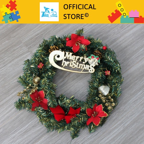 Vòng Nguyệt Quế/Cây Thông Noel Để Bàn Bằng Kim Tuyến - DECOR lễ Giáng sinh - NOEL