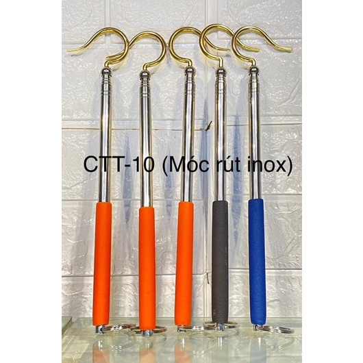 Móc rút inox Treo lồng chim cao cấp phụ kiện lồng chim Huyền Trần