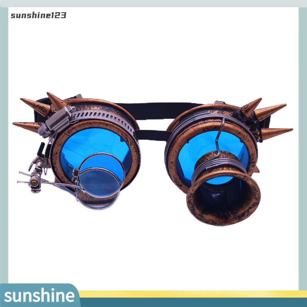Kính mát đính đinh tán phong cách Steampunk vintage