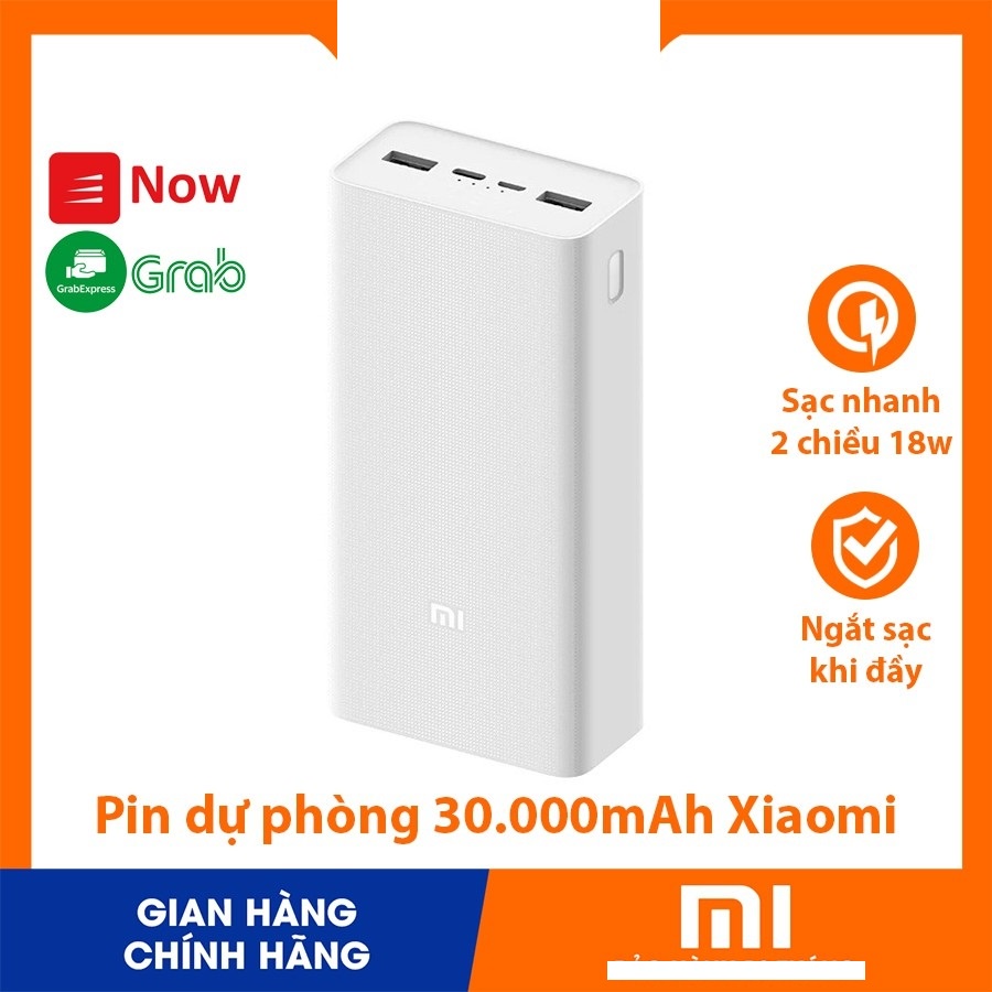 Pin sạc dự phòng 30000mAh Xiaomi gen 3 18W/Gen3 Xiaomi sạc nhanh 18w 20000mah sạc siêu nhanh
