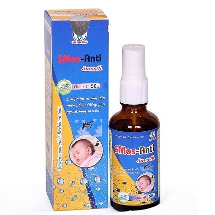 Tinh Dầu Chống Muỗi SMos- Anti : Bảo Vệ An Toàn Cho Bé 3 tháng tuổi Chai