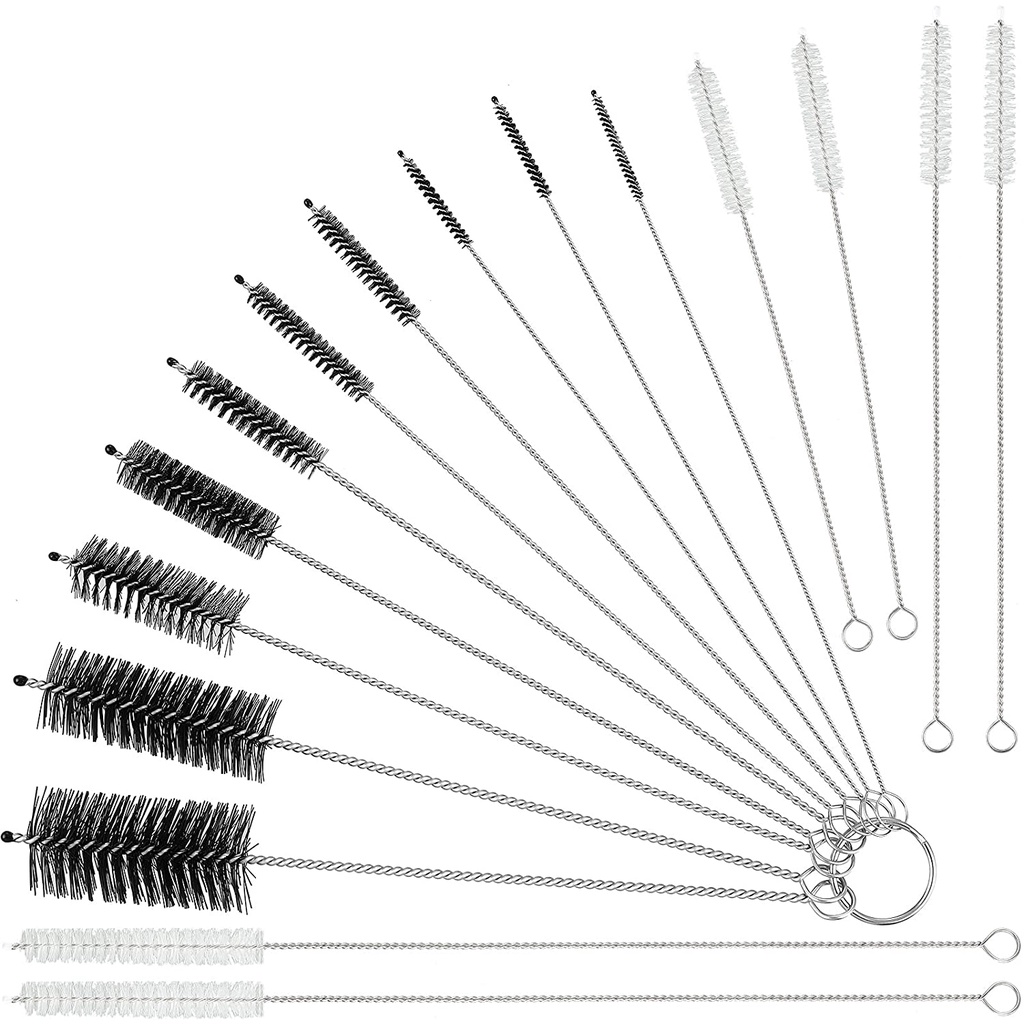 Set 2 / 5 / 10 Cọ Vệ Sinh Ống Hút Thủy Tinh Đa Năng Bằng Thép Không Gỉ Que cọ rửa vệ sinh ống hút, Rửa Ống Nghiệm ống Hút, Cọ Máy, Bình Sữa