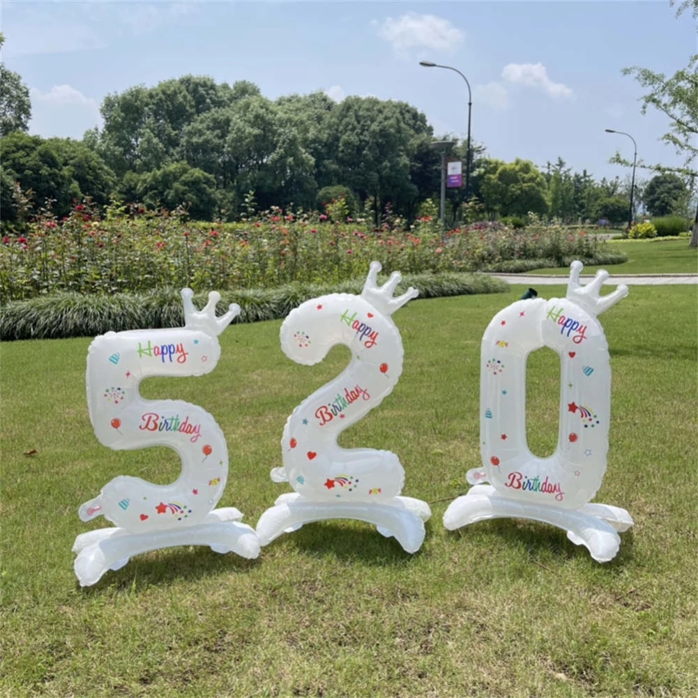 Bong Bóng Nhôm 32 Inch Hình Chữ Số Dùng Trang Trí Tiệc Sinh Nhật Cho Trẻ Nhỏ