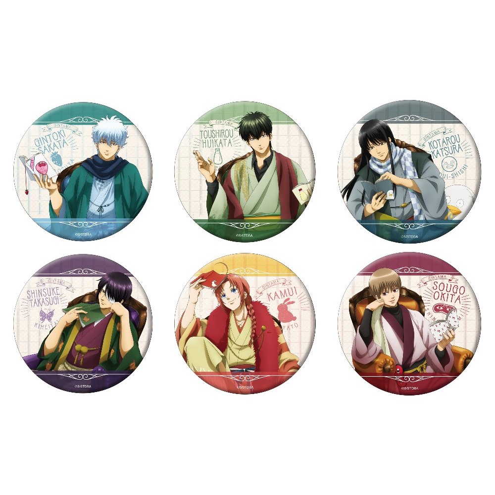 Huy hiệu IN HÌNH GINTAMA Linh hồn bạc ver ĐỌC SÁCH manga anime chibi quà tặng xinh xắn độc đáo