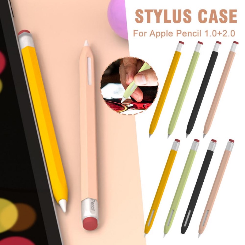 Vỏ Bảo Vệ Bút Cảm Ứng Chất Liệu Silicone Chống Trượt Cho Apple Pencil 2 gen
