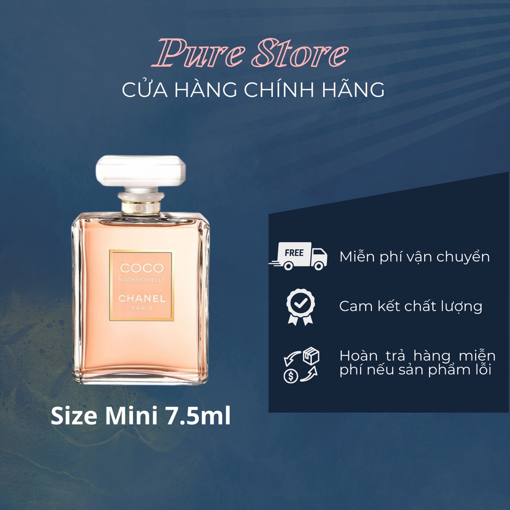 Nước hoa coco chanel 7.5ml, nước hoa nữ mini nhỏ gọn lưu hương