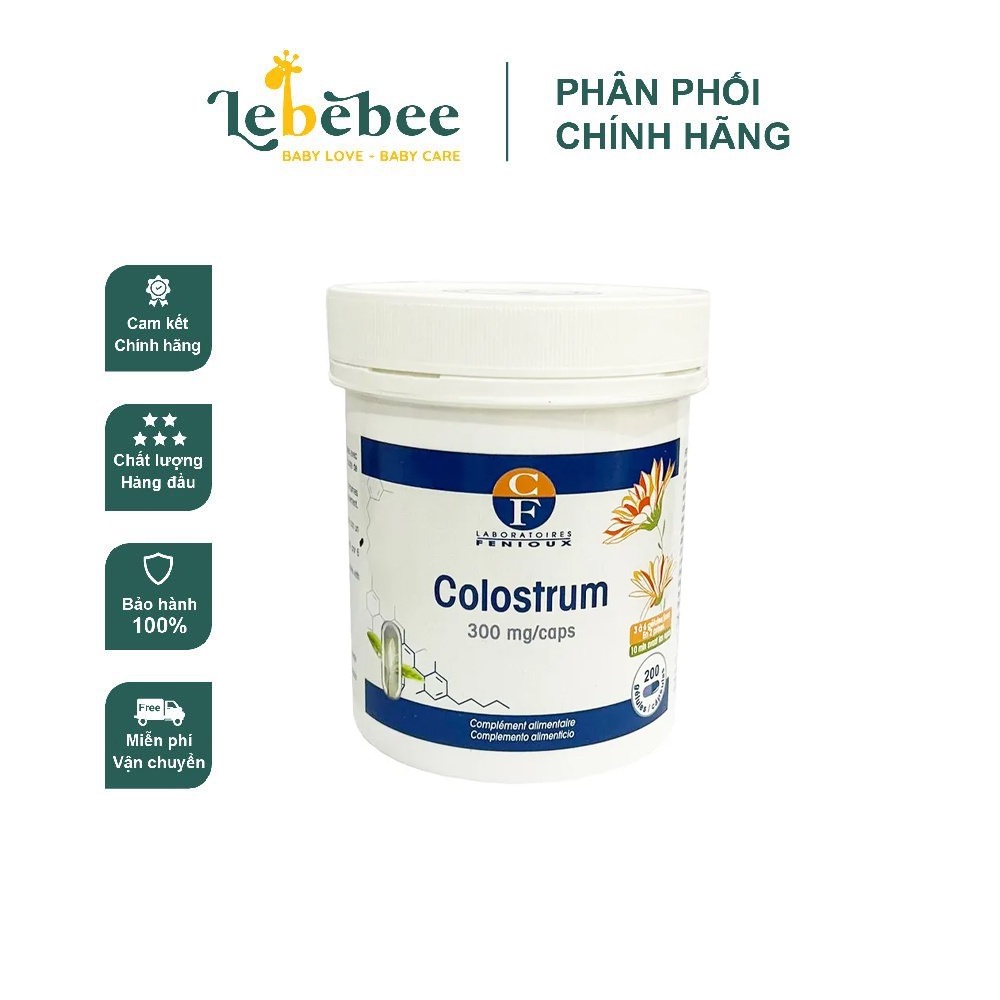 Sữa Non Pháp Fenioux Colostrum 200 Viên - MẪU MỚI