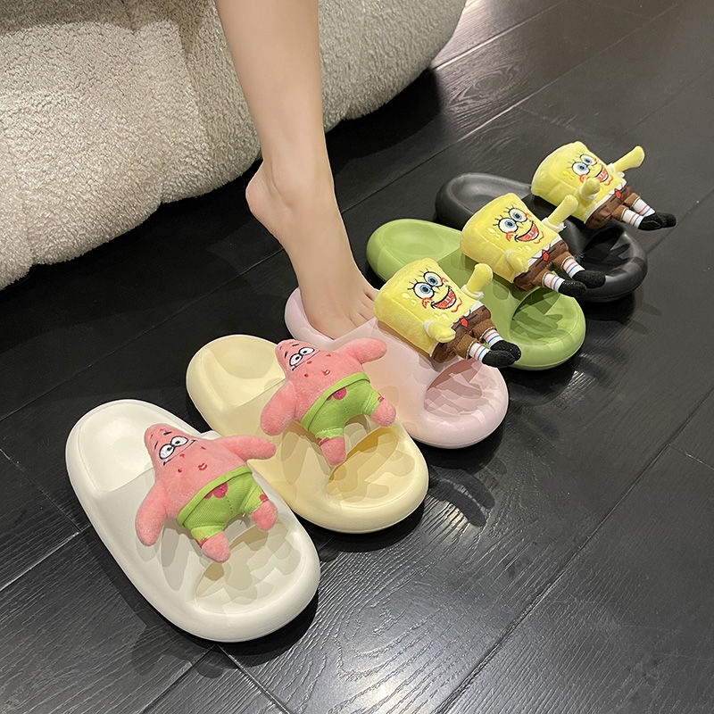 Dép Sandal Búp Bê Hoạt Hình Spongebob Thời Trang Mùa Hè 2023 Dành Cho Nữ