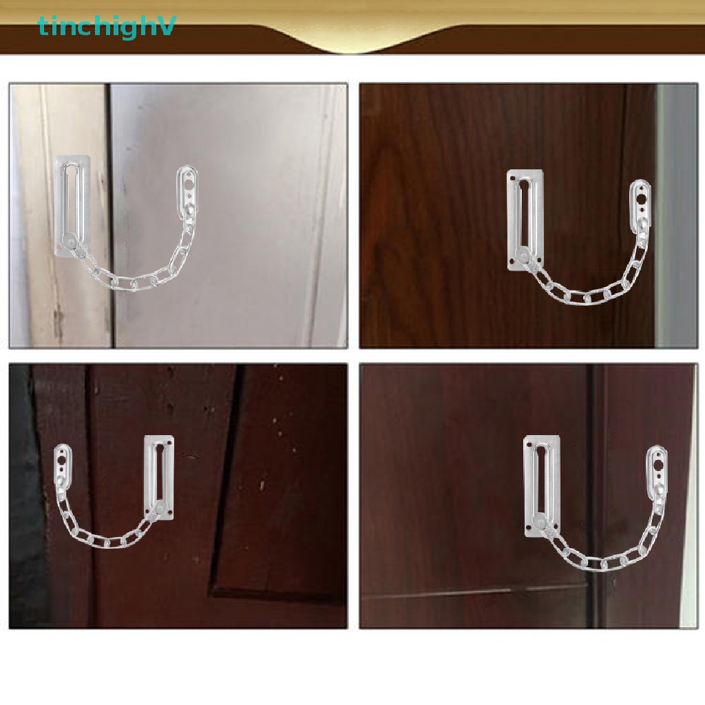 Khóa Cửa Dây Xích Bằng Thép Không Gỉ Chống Trộm An Toàn Cho Khách Sạn