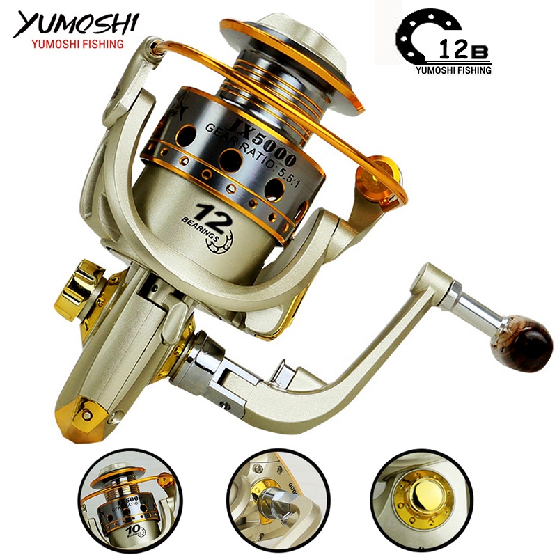 Guồng Quay Cần Câu Cá 12bb 5.5: 1 Chất Lượng Cao