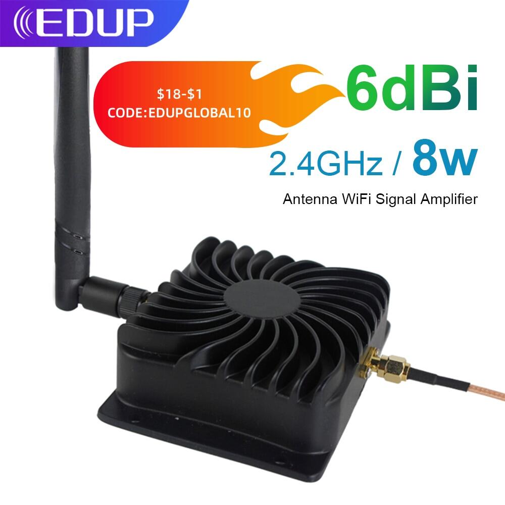 EDUP EP-8W Wifi Bộ Khuếch Đại Công Suất 2.4Ghz 802.11B/G/N Bộ Lặp Tín Hiệu Wi-Fi Router Bộ Tăng Cường Mở Rộng Phạm Vi 6Dbi Ăng-ten Không Dây Adapter