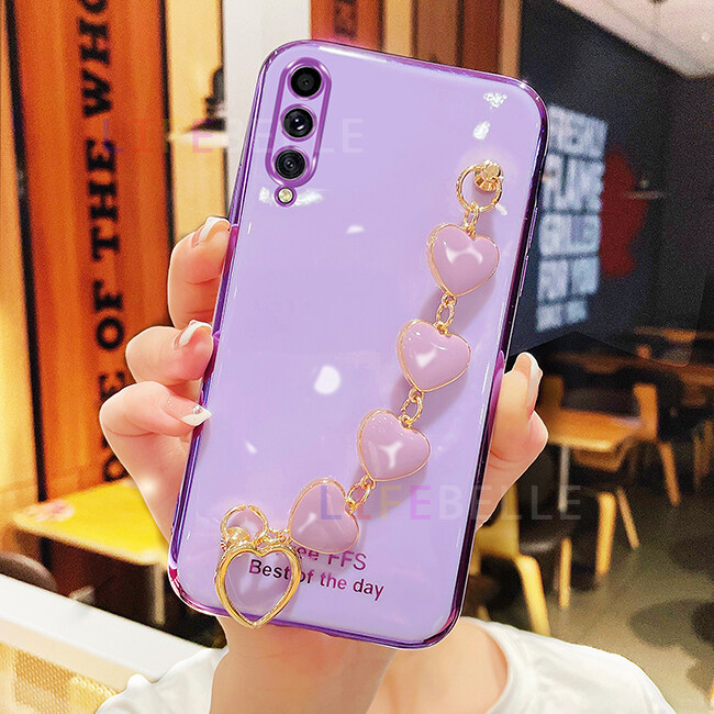 Ốp Lưng LIFEBELLE Dành Cho Samsung Galaxy A70 A50S A50 Ốp A30S A20S A11 A10S M11 + Vòng Tay Trái Tim Tình Yêu 3D,  Ốp Lưng Điện Thoại Cho Bé Gái Mạ Bóng Thời Trang Ốp Bảo Vệ Chống Sốc Bằng Silicon TPU Mềm
