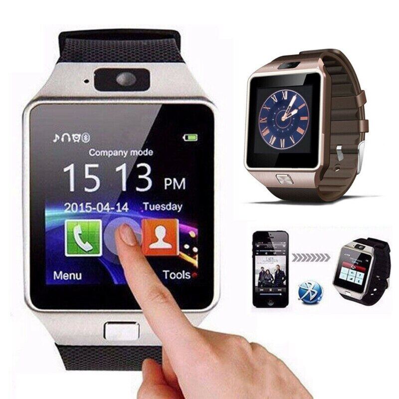 NAYA  Màn Hình Cảm Ứng Kỹ Thuật Số Đồng Hồ Thông Minh DZ09 Q18 Vòng Tay Máy Ảnh Đeo Bluetooth Thẻ Đồng Hồ Thông Minh Smartwatch Ios Điện Thoại Android Hỗ Trợ