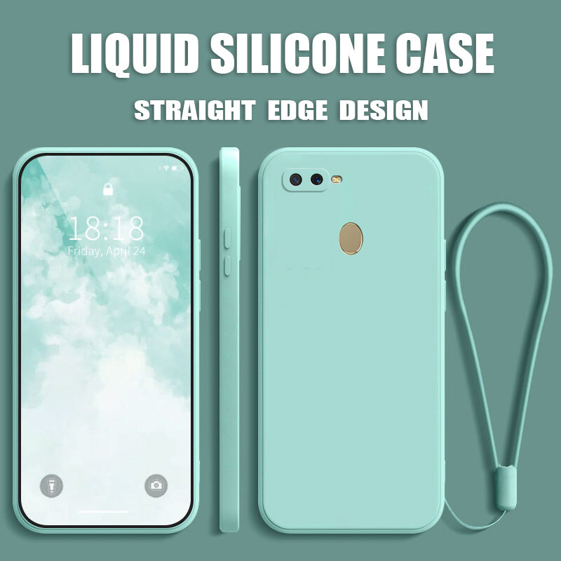 Ốp lưng oppo f9 Ốp Lưng Vỏ Toàn Bộ Silicon Mềm Dạng Lỏng Chính Hãng Hình Vuông, Bảo Vệ Máy Ảnh Ốp Chống Sốc Ốp Lưng Ốp Điện Thoại Ốp Mềm Cho Bé Trai Bé Gái Nam Nữ