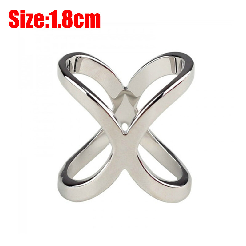 Trâm cài chữ thập x hình khăn khóa vàng bạc Áo góc thắt nút khóa trâm cài phụ kiện quần áo cho phụ nữ