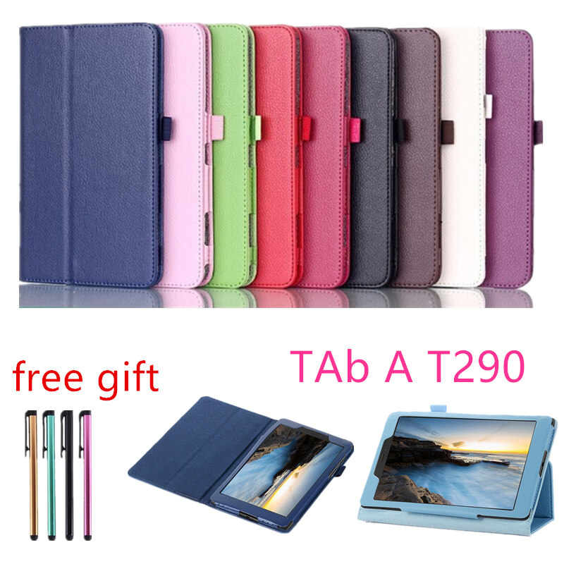 Vỏ Máy Tính Bảng 8.0 Inch Cho Samsung Galaxy Tab A 8.0 T290 T295 T297 2019 SM-T290 Vỏ Bảo Vệ Thông Minh Bằng Da Có Chân Đế Gập 8 Inch
