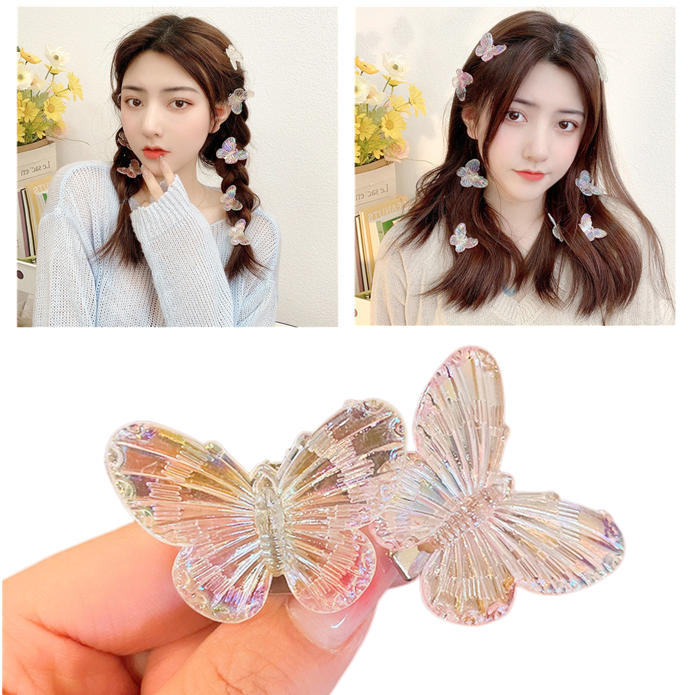 Tools Bangs Women Styling Accessories Hairpin Girls Mini Clamps Butterfly Colorful Hair Clips