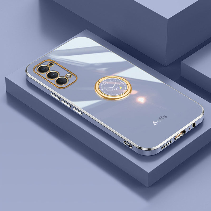 Shmily Nhẫn phổ biến thời trang chủ Electroplated vỏ điện thoại, cho Oppo RENO reno2 reno2 f reno4 RENO 4 Pro reno5 5g RENO 5 Pro reno5 Z reno6 Z reno7 Z sang trọng vuông silicon mềm điện thoại chống sốc Bìa