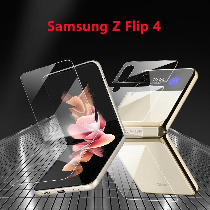 Samsung Galaxy Z Flip 5 4 3 FLIP4 5g bọc hoàn toàn Hydrogel tấm dán bảo vệ màn hình mềm trong suốt phim không kính cường lực