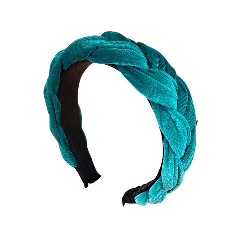 SONIAR Cổ điển Ngọt ngào Nhựa Chéo Nhung Rắn Màu Sắc Tóc Phụ Kiện Twist Tóc Hoop Phụ nữ Mũ Nón Hàn Quốc Phong Cách Headband
