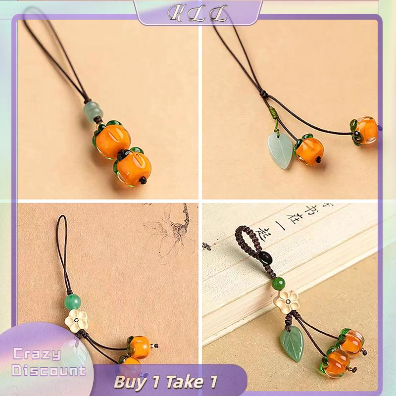 KLL Dễ Thương Kawaii Hồng Cổ Điển Trung Quốc Phong Cách Key Mặt Dây Chuyền Điện Thoại Charms Dây Đeo Dây Buộc May Mắn Điện Thoại Di Động Mặt Dây Chuyền Chuỗi Cho Các Phím Túi Phụ Kiện