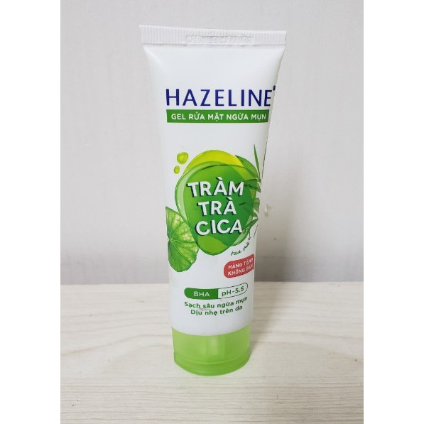 Sữa Rửa Mặt Hazeline Tràm Trà Cica 40g – Làm Sạch, Ngừa Mụn