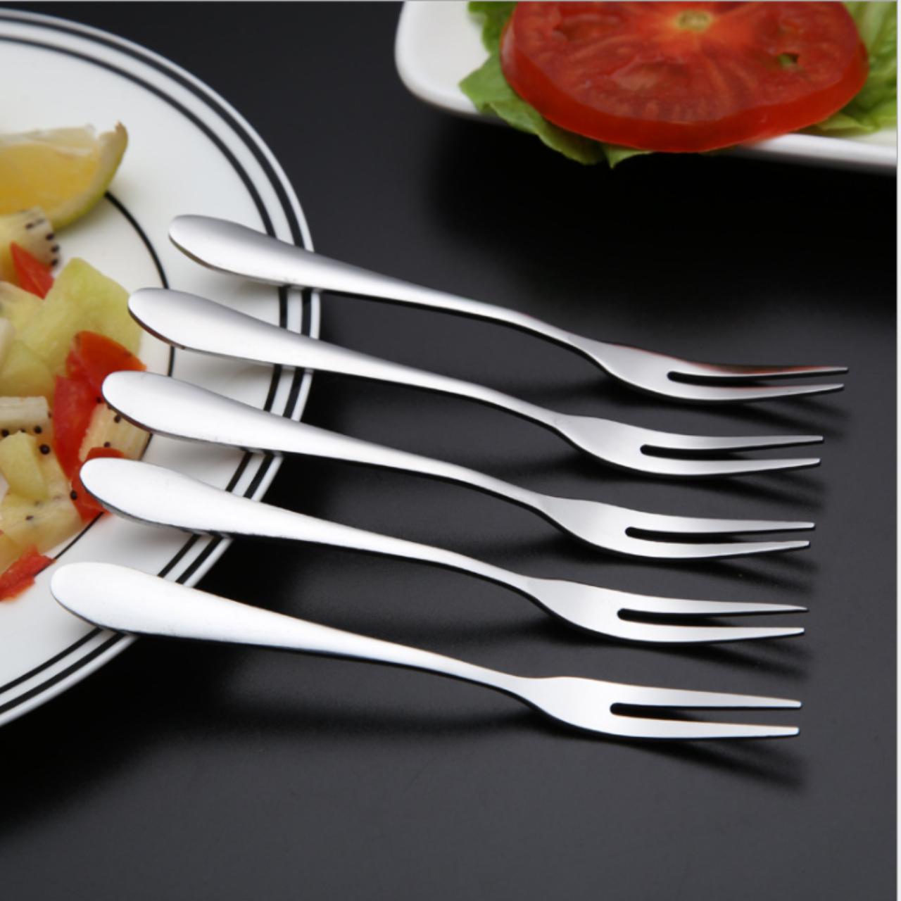 [Inox 304] Combo 5 Chiếc Nĩa INOX 304 Dùng Ăn Trái Cây Bánh Mứt, Ăn Ốc
