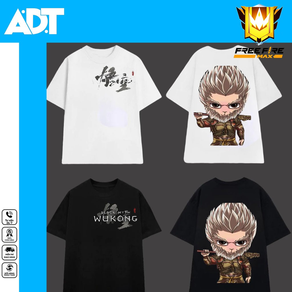 Áo Thun Unisex In hình BLackMyth WuKong | ADT STORE