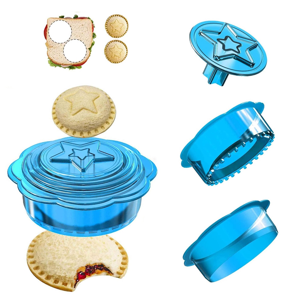 CORE nhựa không đáng tin cậy máy làm bánh mì sandwich nhấn cho trẻ em máy cắt bánh mì phụ kiện nướng máy cắt bánh mì sandwich dụng cụ ăn sáng nhà sản xuất bánh