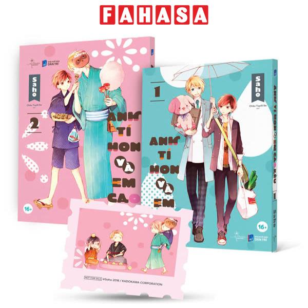 Fahasa - Sách - Bộ Manga - Anh Tí Hon Và Em Cao Kều - Tập 1 + Tập 2 (Bộ 2 Tập) - Tặng Kèm Sticker Tem