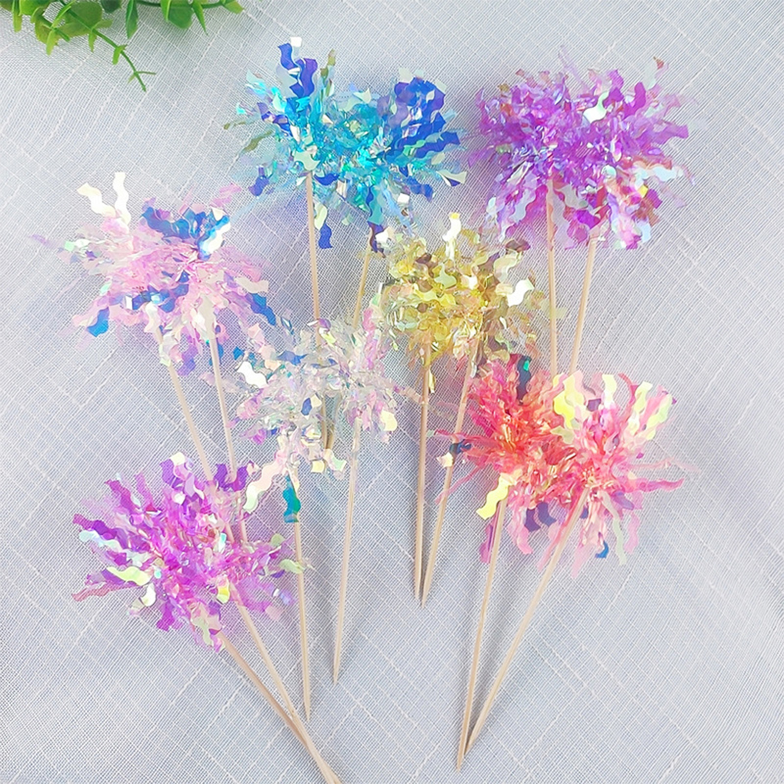 5 cái toppers bánh chúc mừng sinh nhật long lanh trang trí bánh đầy màu sắc tự làm nướng cupcake toppers cho tiệc cưới sinh nhật 5 cái sáng tạo nướng