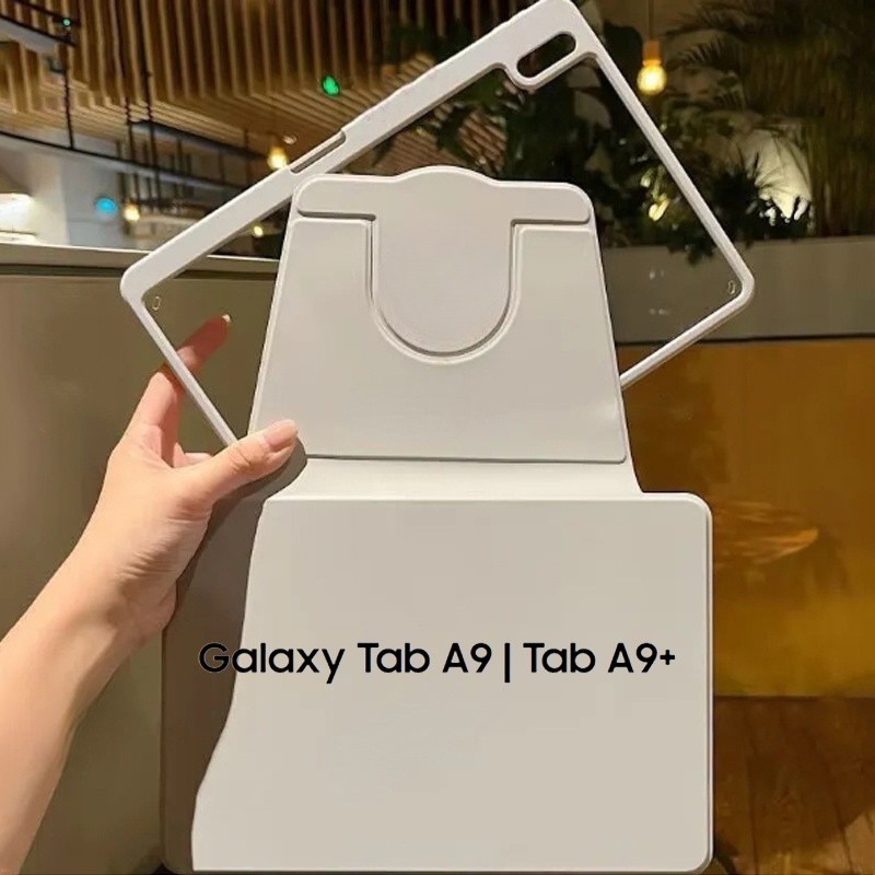 Đối Với Samsung Galaxy Tab A9 Cộng Với Trường Hợp SM-X210 SM-X216B SM-X218U 360 ° Xoay Rõ Ràng Trường Hợp chân đế gập bọc hoàn toàn Đối Với Galaxy Tab A9 + 11 ''A9 8.7 "X110 X115 Vỏ máy tính bảng