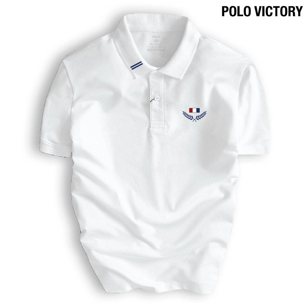 Áo thun POLO VICTORY nam cổ bẻ BASIC CVC co dãn 4 chiều form gerular fit