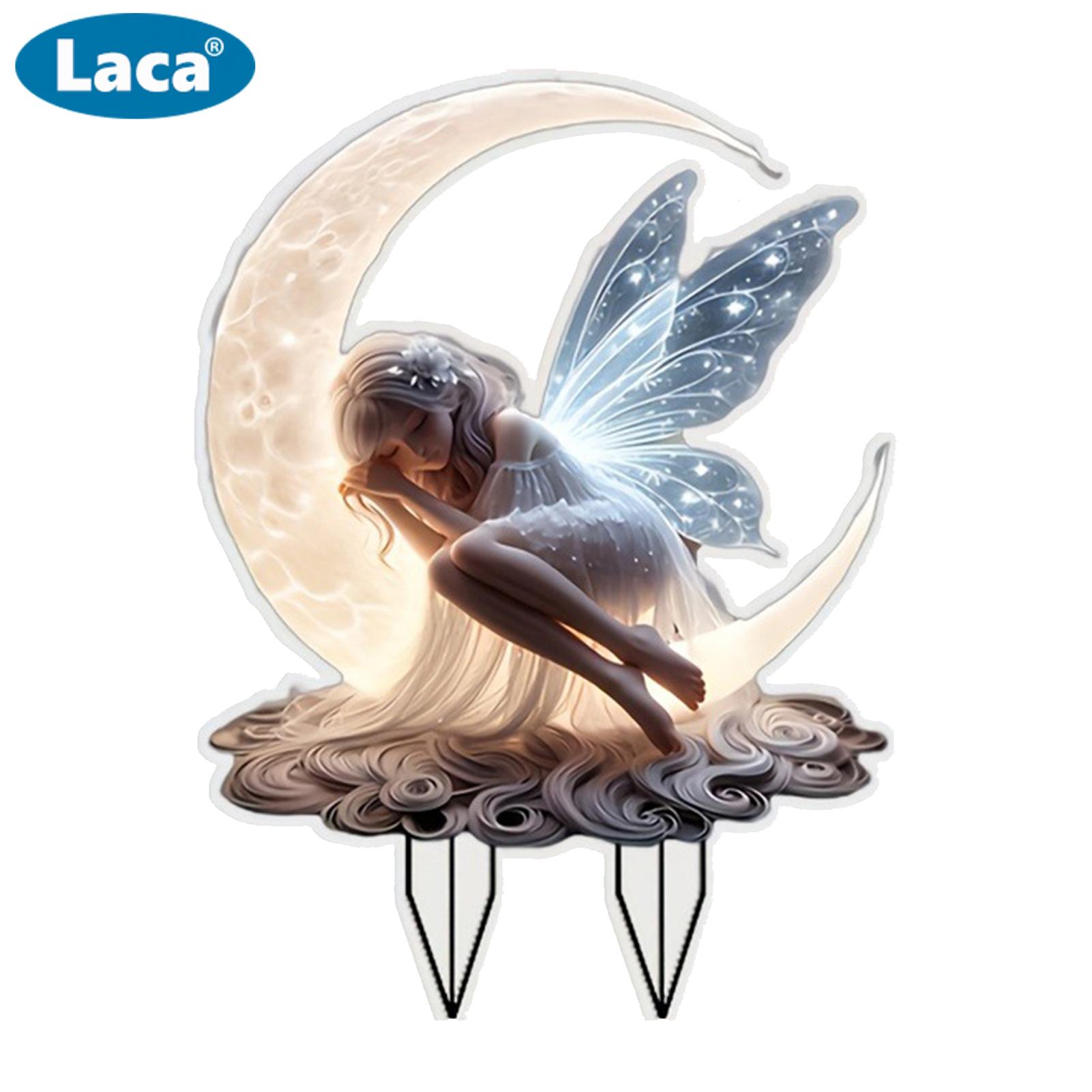 Laca waning mặt trăng ELF Cổ Phần Nàng tiên trăng trang trí sân vườn huyền diệu Acrylic Nàng tiên trăng Vườn Cổ phần cho trang trí ngoài trời thời tiết bằng chứng ELF trang trí cho sân vườn lối đi sân trong ở Châu Á
