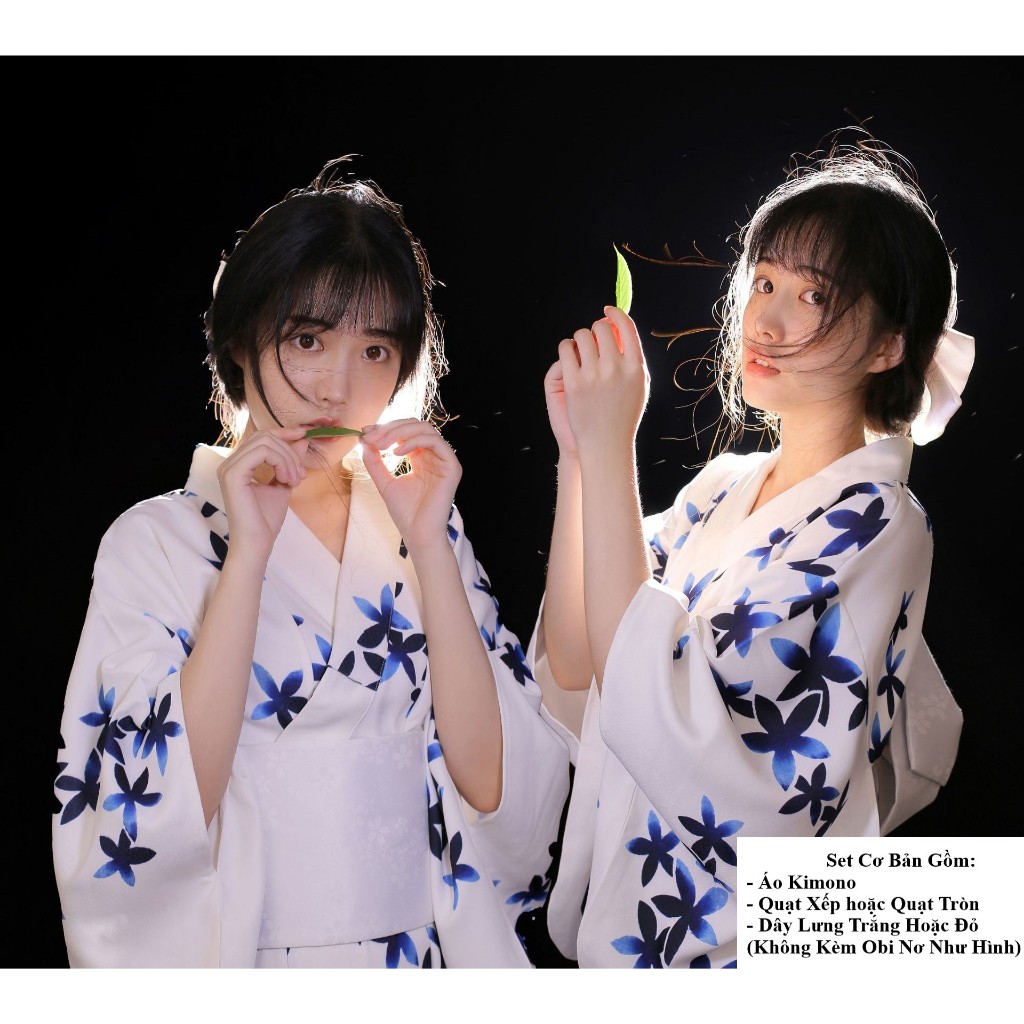 (Có sẵn HCM) Kimono Trang Phục Nhật Bản Yukata Nữ Cao Cấp có sẵn nhiều mẫu(Mẫu 15)