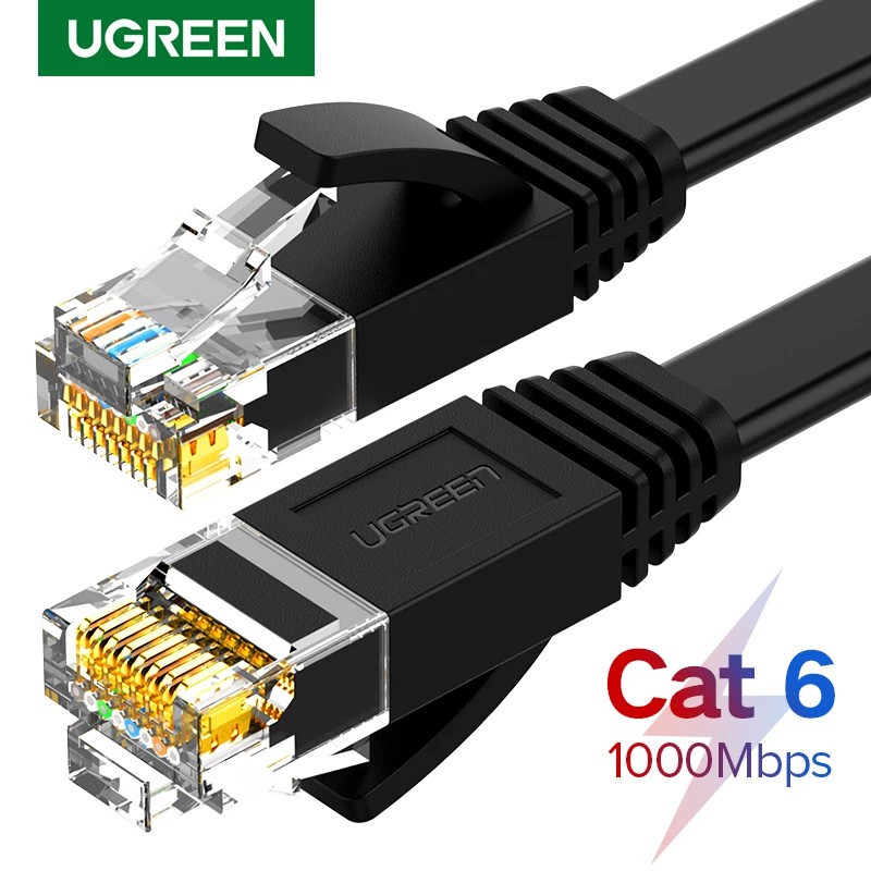 Cáp mạng Cat6 RJ45 Dây Dẹp Ugreen 50179 50180 50181 50182 NW102 Chính hãng