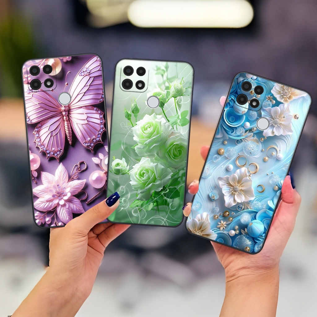 Ốp lưng cho Oppo A15 / A15S/ A15 PRO in họa tiết hoa xinh,sang trọng