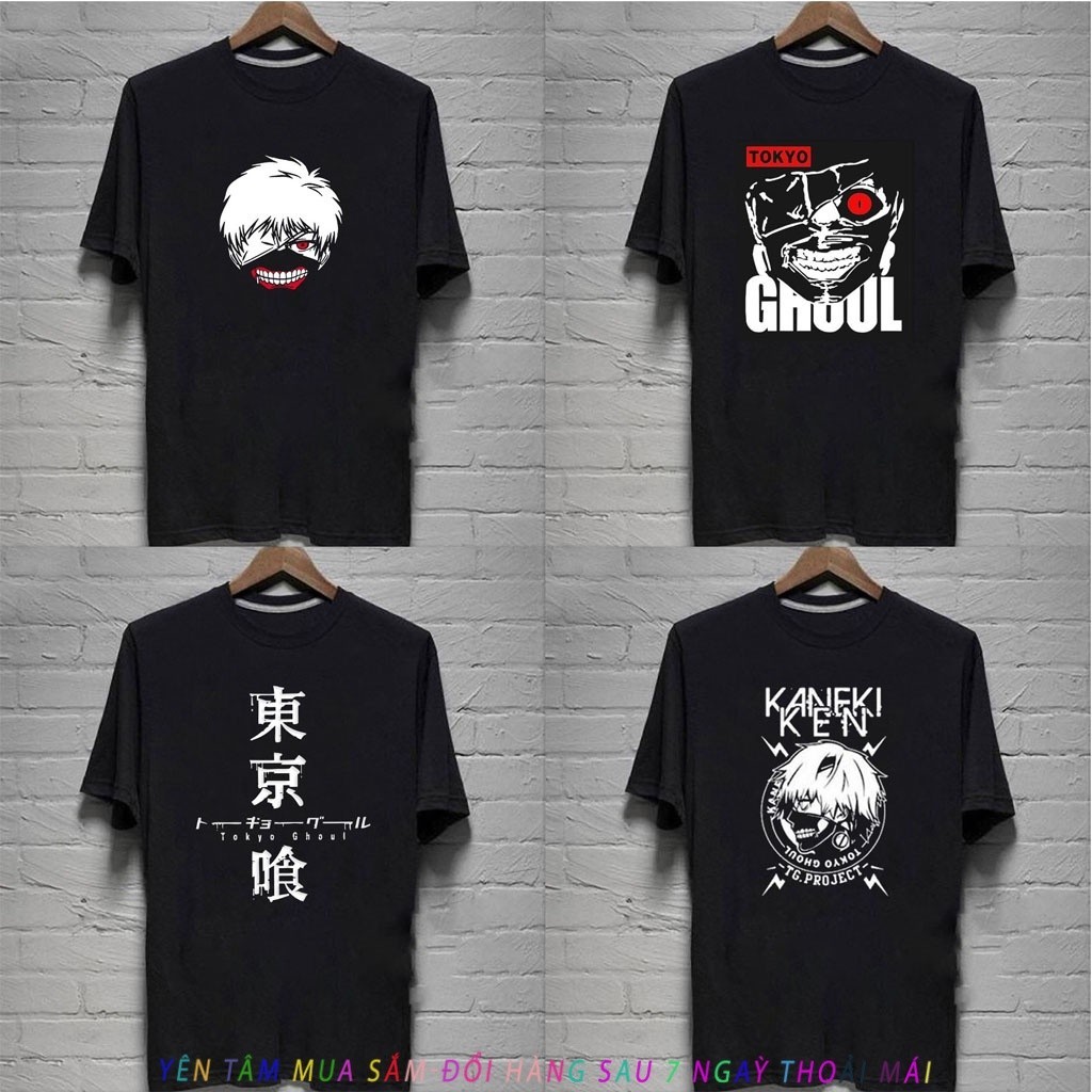 HOT [Nhiều mẫu ]mẫu Áo thun Anime Tokyo Ghoul - Kaneki Ken cực ngầu độc chất