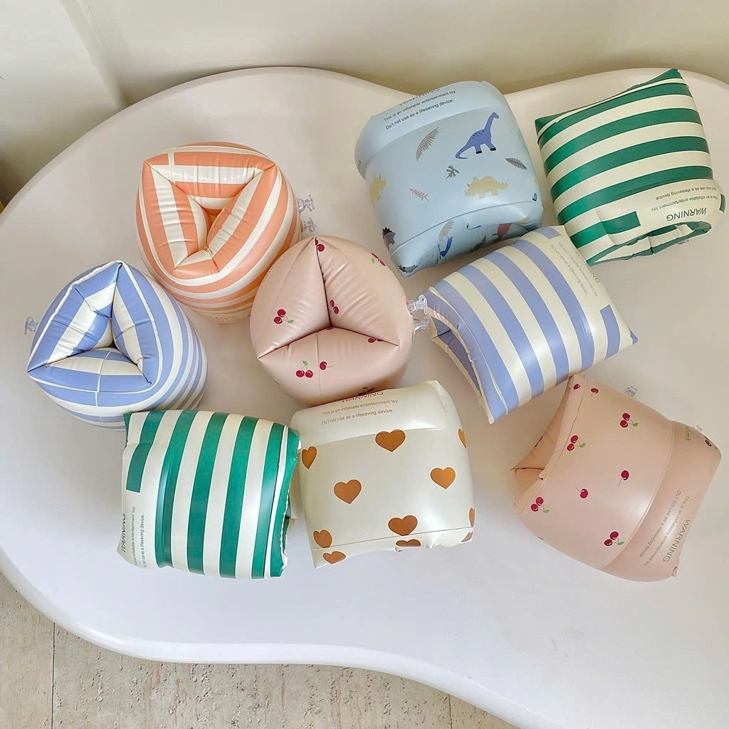 Set 2 chiếc phao tay cho bé và người lớn dễ dàng sử dụng, phao tay tập bơi trẻ em, phao bơi cho bé