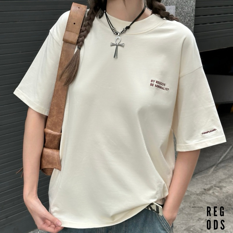 Áo thun RE.GODS form rộng unisex nam nữ cotton 255gsm cổ tròn - TEE BE MINIMALIST RE.GODS