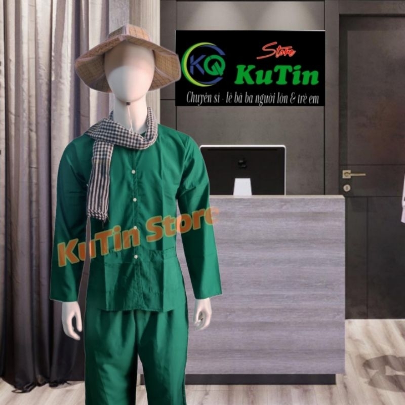 Bà ba kate nam bigsize đến 85kg - xanh lá đậm