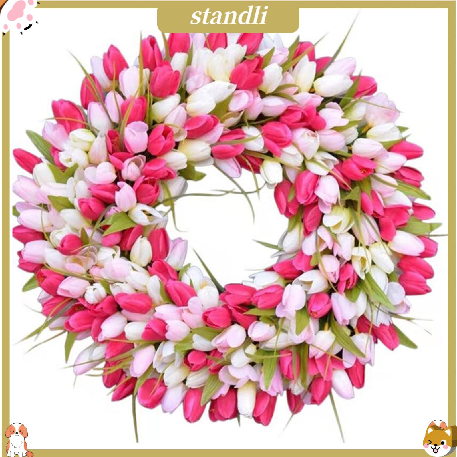 Đẹp kết cấu tốt Vòng hoa trang trí nội thất thủ công thanh lịch nhựa kỳ nghỉ Vòng hoa cho nhà Vòng Hoa Treo thanh lịch